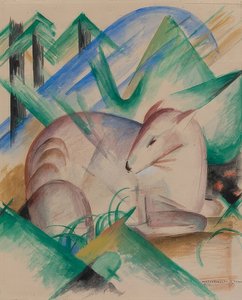 Rood hert door Franz Marc