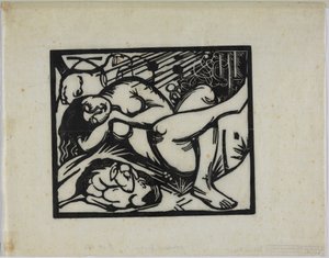 Slapende herderin door Franz Marc