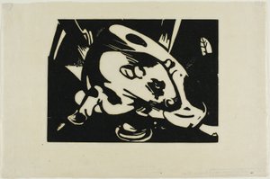 De Stier door Franz Marc
