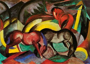 Drie paarden, 1912