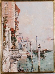 Het Grote Kanaal, Venetië door Franz Richard Unterberger