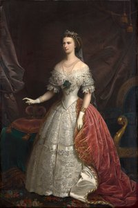 Portret van Elisabeth van Beieren, 1869