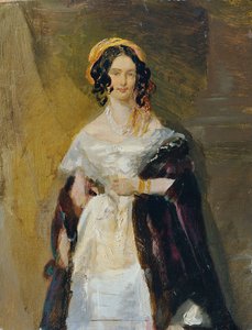 Eleonore Schrotzberg, geb. Stohl, de eerste vrouw van de kunstenaar door Franz Schrotzberg