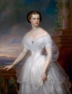 Portret van Elisabeth van Wittelsbach (Sissi), keizerin van Oostenrijk en koningin van Hongarije