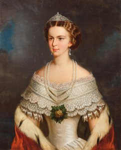 Portret van Elisabeth van Beieren