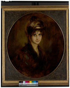 Portret van een prinses Aldobrandini door Franz Seraph von Lenbach