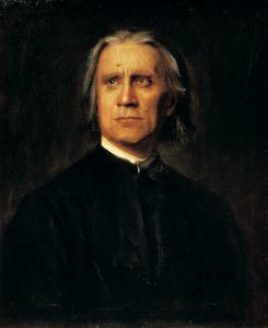 Portret van de Hongaarse componist en pianist Franz Liszt (Doborjan)