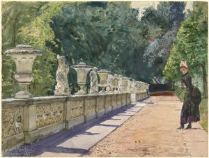 Een Promenade in het Park bij Sanssouci