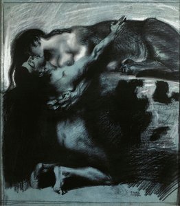 Kus van een Sfinx door Franz Stuck Ritter von