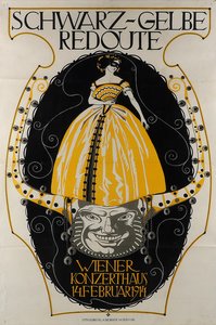 Schwarz-Gelbe Redoute Wiener Konzerthaus, 1914 door Franz Wacik