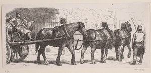Londense brouwersknechten door Franz Wilhelm Obermann