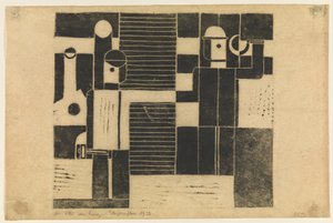Compositie met een arbeider en een boer