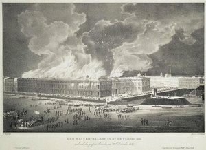 Brand in het Winterpaleis op 29 december 1837