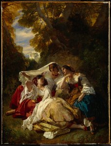La Siesta door Franz Xaver Winterhalter