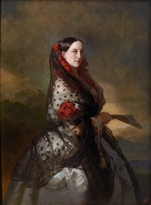 Grootvorstin Maria Nikolaevna van Rusland (1819-1876), Hertogin van Leuchtenberg door Franz Xaver Winterhalter