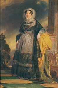 Portret van Adelaide van Orléans (1777-1848), Mademoiselle de Chartres, bekend als Madame Adelaide door Franz Xaver Winterhalter