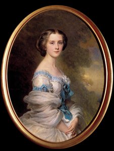 Portret van Louise Sophie Melanie Renouard de Bussière, Gravin Edmond de Pourtalès. 1857 door Franz Xaver Winterhalter