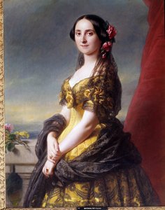 Portret van Madame Manuel, gravin van Gramedo door Franz Xaver Winterhalter