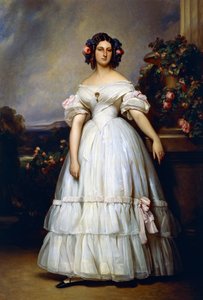 Portret van prinses Clementine van Orléans (Neuilly-sur-Seine) door Franz Xaver Winterhalter