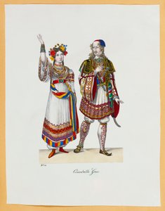 Een verzameling kostuums, 1827 door Franz Xavier Nachtmann