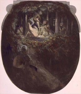 De Serenade door Franz von Bayros (1866 1924)