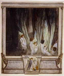 Illustratie uit Dantes Goddelijke Komedie, Vagevuur, Canto XXI: 62 door Franz von Bayros