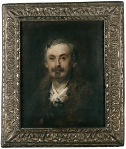 Adolf Friedrich von Schack door Franz von Lenbach