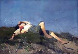 German: Hirtenknabe Shepherd boy