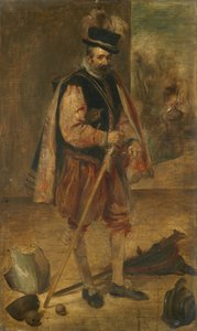 Hofnar van Filips IV van Spanje, kopie naar Velázquez