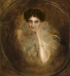 Lady Mary Victoria Leiter Curzon door Franz von Lenbach