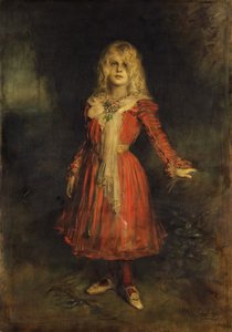 Marion Lenbach 1892-1947, de dochter van de kunstenaar, 1900