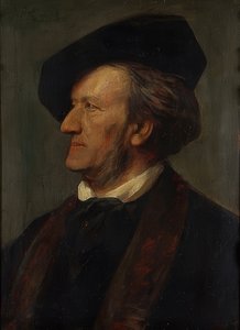 Portret van de componist Richard Wagner (1813-1883). 1871 door Franz von Lenbach