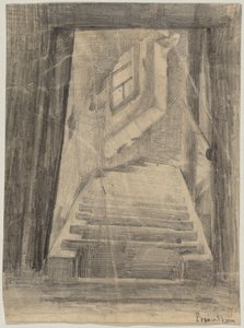 Trappenhuis (Frauenturm) door Franz von Lenbach