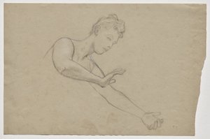Figurenstudie voor het faculteitsbeeld 
