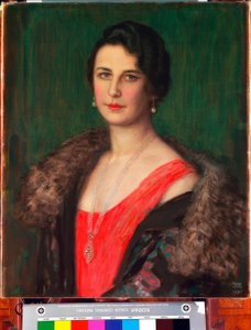 F. v. Stuck / Frau Patzak / Schilderij, 1927 door Franz von Stuck