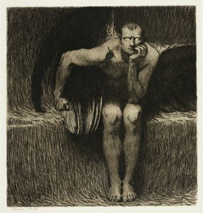 Lucifer door Franz von Stuck