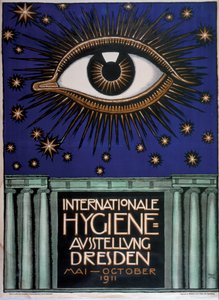 Poster voor de Eerste Internationale Hygiëne Tentoonstelling, 1911