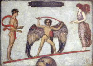 De Liefdes Schommel door Franz von Stuck