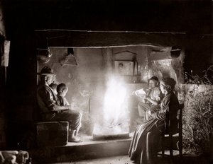 Boerenfamilie nabij Florence, c.1900 door Fratelli Alinari Fratelli Alinari