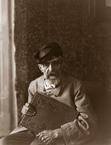 Portret van de Italiaanse schilder Domenico Morelli (1826-1901)