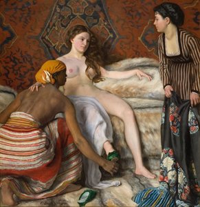 Het toilet door Frédéric Bazille