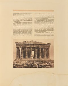 Athene. Het Parthenon. Westelijke gevel