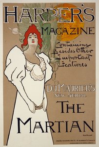 Omslagillustratie voor Harpers magazine met The Martian door DuMaurier, 1898 door Fred Hyland