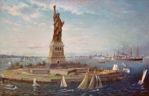 Liberty Island, New York Harbor door Fred Pansing