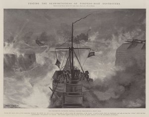 Testen van de zeewaardigheid van torpedobootjagers