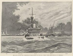 De Marine Manoeuvres, Voorlopige Stoomtactieken van de Rode B Vloot, onder Vice-admiraal E H Seymour door Fred T. Jane