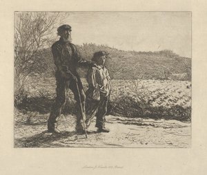 Een blinde man, 1863