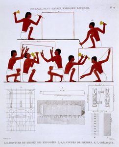 Steenhouwers aan het Werk, uit een Zeldzaam Verslag van Fresco