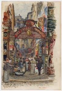 Entrée du Marché des Enfants-Rouges, 39, rue de Bretagne door Frederic Anatole Houbron