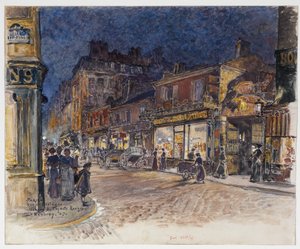 De Marché des Enfants Rouges, rue de Bretagne door Frederic Anatole Houbron